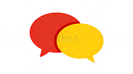 简约对话框聊天图标设计元素