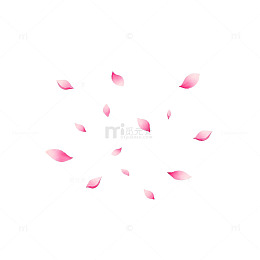 樱花飘落浪漫背景