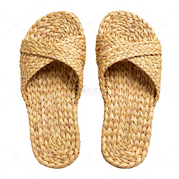 草编拖鞋手工编织夏季清凉