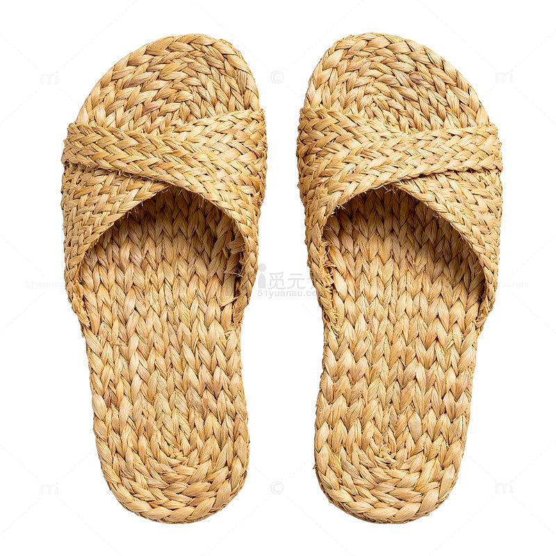 草编拖鞋手工编织夏季清凉