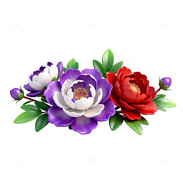 鲜花装饰矢量插画设计素材