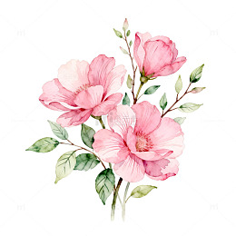 水彩花卉装饰画