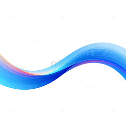 蓝色渐变流动曲线图案设计素材