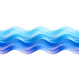 蓝色波浪抽象艺术图案