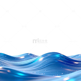 蓝色波纹流动艺术背景