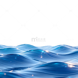 蓝色海浪背景设计素材