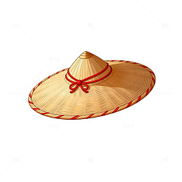 传统草帽插图素材