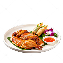 美食盘装中式料理
