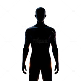 剪影风格男性人体艺术