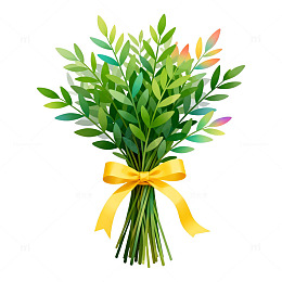 卡通植物花卉装饰插画素材