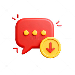 3D红聊下载图标设计元素