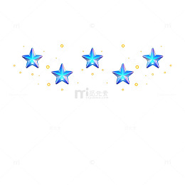 蓝星装饰图案插画