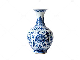 青花瓷花瓶传统中国风格瓷器