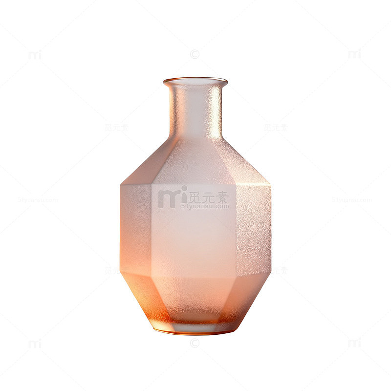 简约玻璃瓶设计装饰素材