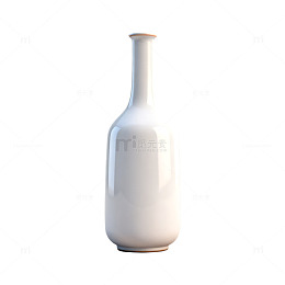 简约白瓷瓶造型设计素材