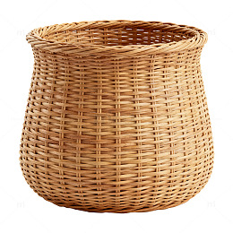 藤编收纳篮工艺品
