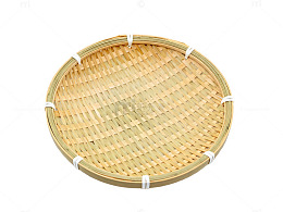 竹编圆盘手工编织工艺品