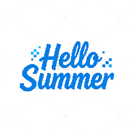 夏日风情字体设计素材