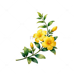 水彩花卉装饰画素材