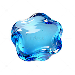 梦幻蓝色水晶体