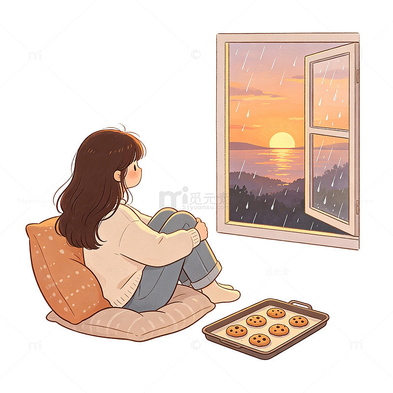 日常 元素 温柔 简约窗外