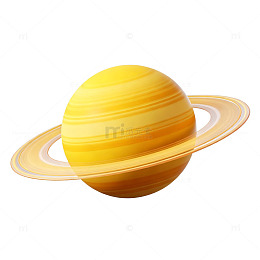 卡通风格土星插图矢量素材