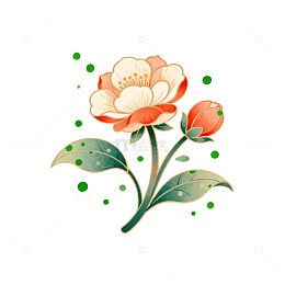 花卉插画风格装饰画