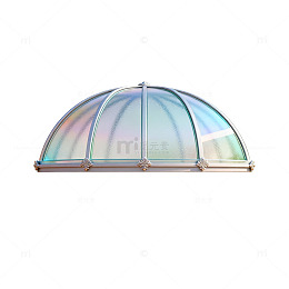 彩虹玻璃穹顶建筑构件