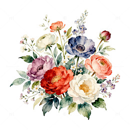 水彩花卉装饰画