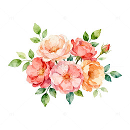 水彩花卉装饰画