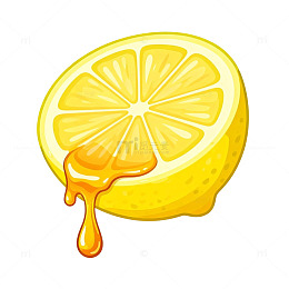 卡通柠檬插画设计元素