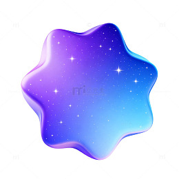 梦幻星空渐变图形设计元素