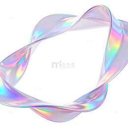 彩虹色流动线条艺术图像