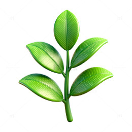 绿色植物插画素材