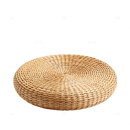 藤编坐垫编织工艺装饰品
