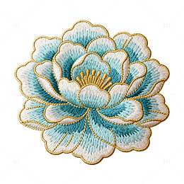 刺绣花朵装饰图案