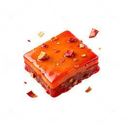 美味辣酱糕点美食插画