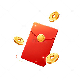 喜庆红包金币设计元素