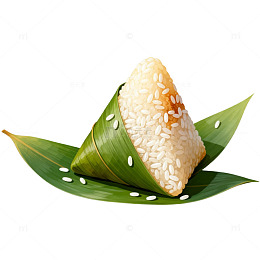 卡通风格粽子美食插画元素