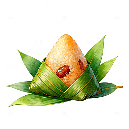 水彩画粽子节日食品插画