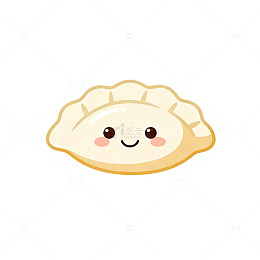 可爱卡通饺子插画素材