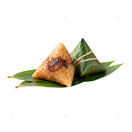 粽子美食绿色叶子装饰图片