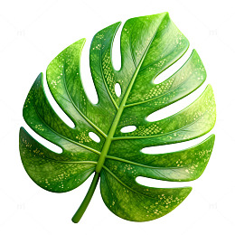 绿色植物叶片图案装饰素材