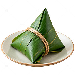 绿叶粽子美食片