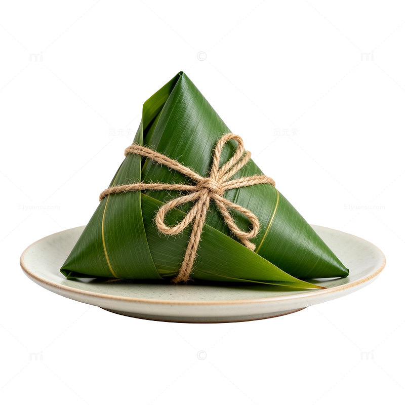 绿色粽叶糯米食品