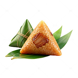 糯米粽美食插画素材