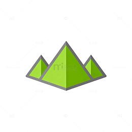 简约金字塔图形矢量图标