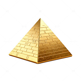 金金字塔模型设计素材