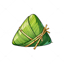 卡通风端午节粽子插画素材