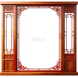 中式古典家具屏风设计素材